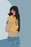Girl and Rose