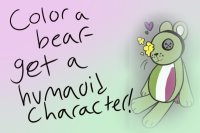Colored in bear!