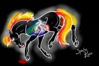 Glowing Fire/water horse