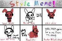 style meme (if you could even call what i drew a style)