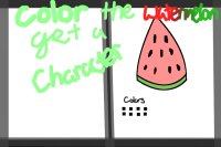 Color the Watermelon, get a character
