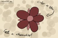 [CLOSED] Color in a flower to get a character!