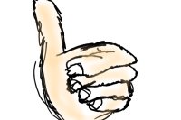 Lame Thumbs Up Sketch