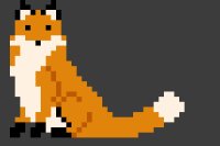 Pixel Fox Sitting