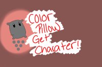color in a pillow get a character !