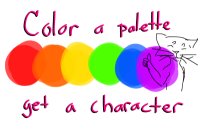 color a palette for a FREE character