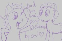 bad (but free) mlp sketches !!