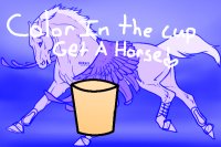 Color in the cup get a horse!