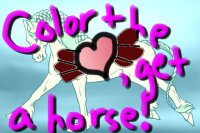 Color in the heart get a horse!