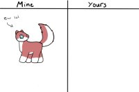 Mine v yours wolf/cat thing