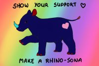 LGBT pride rhino