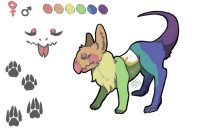 Chaleur Griffin Adopt #002 - Rainbow - Custom