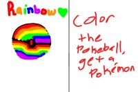 Rainbow pokemon ball 🌈