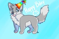 Happy 10th Birthday Chickensmoothie (Dog/Wolf Editable)