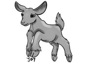 Baby goat editable
