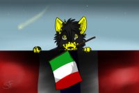 Italian flag 8D