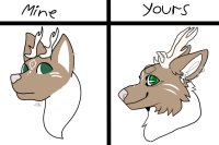 Mine VS Yours Deer Wolf