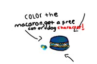Color The Macaron Get A Free Character Entry