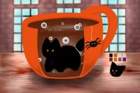 [039] Scared Kitty Hot Chocolate
