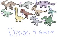 Dinos for sale - Open! 5 Left