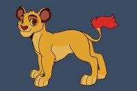 Lion King Cub Editable