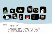 slotherflies 12 days of christmas