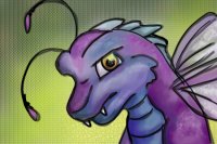 Grumpy Purple Bug Monster Thing
