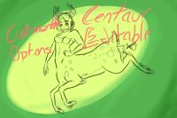 Female Deer Centaur Editable