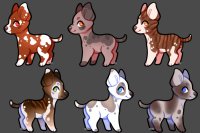 PUP ADOPTS SET 1 - !REDUCED! - 3/6 OPEN