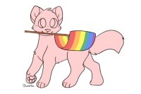 Editable LGBT pride cats