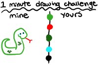 1 min drawing challenge!