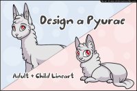 Free Pyurae Character/Adoptable Lineart