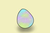 weird pastel easter galaxy egg