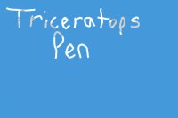 the triceratops pen