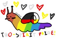 two-spirit pride snail!