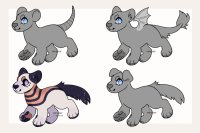 (reduced price!) custom canines (open) + adopt