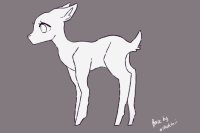 (FTU) Deer Lineart!