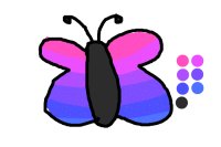Butterfly colored in