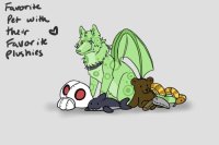 Draw your favorite pet with their favorite plushies!!