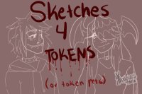 Sketches for Halloween tokens