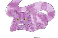 A good ole W.I.P. of the Cheshire Cat :)