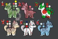 Christmas Puppers 3 C$ each