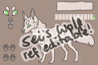 Sei's wolf Reference sheet editable