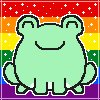 pride frog editable