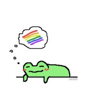 frog thinking some gay thoughts