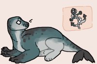 naked sealdog