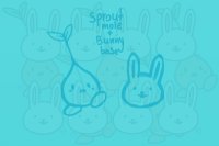 Omori Sprout mole and Bunny base