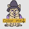Pixel witch pup editable