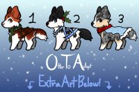 (1/3 Open) Christmas Pups w/ Extra Fullbody Art