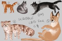 scribble cats for c$